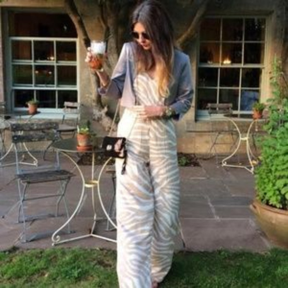zebra jumpsuit h&m